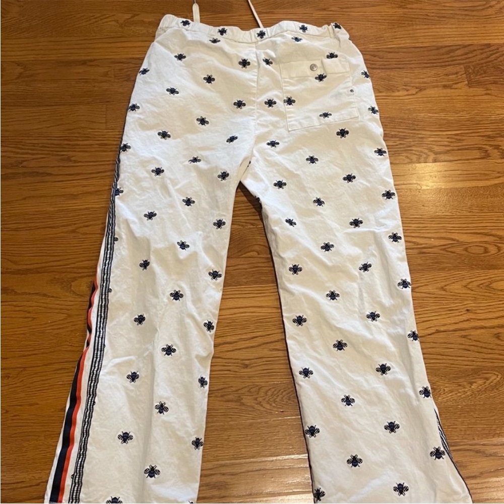 Maeve High Rise Classic Track Pants with Bees and Side Stripe small - Picture 5 of 5